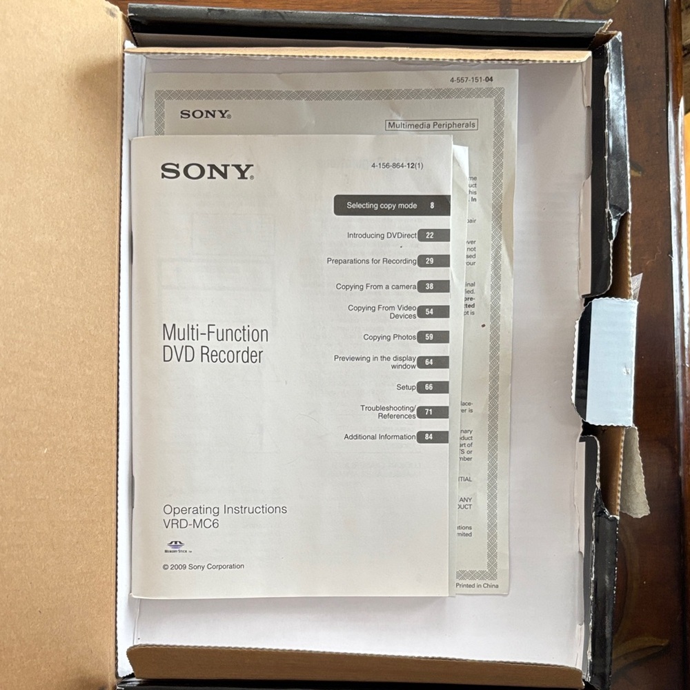Sony Multi-Function DVD Direct Recorder - Picture 2 of 3